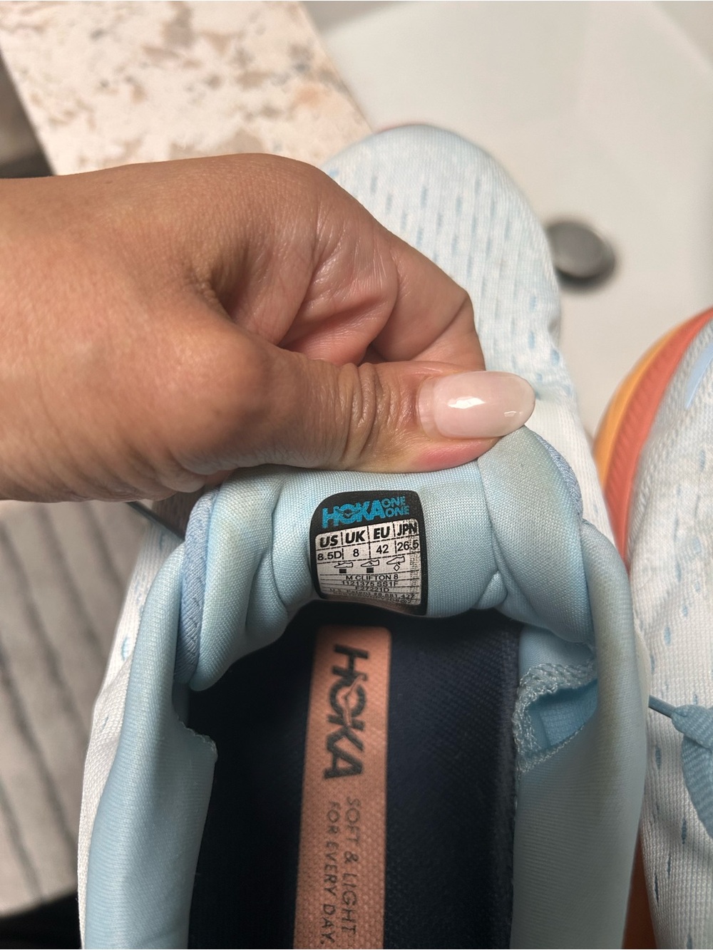 Hoka Clifton 8 Running shoes Summer song/ Ice Flow